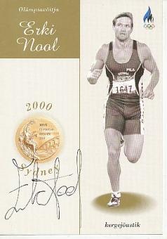 Erki Nool Estland  Leichtathletik  Autogrammkarte  original signiert 