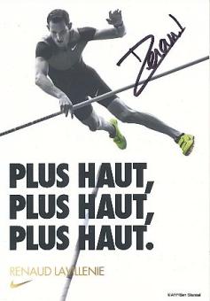 Renaud Lavillenie   Frankreich  Leichtathletik  Autogrammkarte  original signiert 