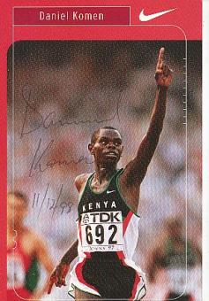 Daniel Komen  Kenia  Leichtathletik  Autogrammkarte  original signiert 