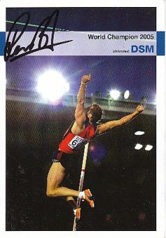 Rens Blom   Holland  Leichtathletik  Autogrammkarte  original signiert 