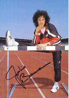 Julie Baumann  Schweiz  Leichtathletik  Autogrammkarte  original signiert 