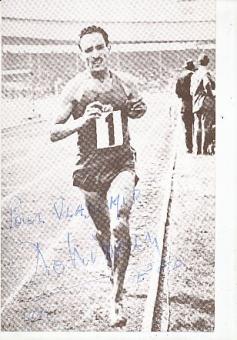 Alain Mimoun † 2013 Frankreich Olympiasieger 1956   Leichtathletik  Autogrammkarte  original signiert 