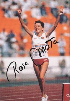Rosa Mota   Portugal    Leichtathletik  Autogrammkarte  original signiert 