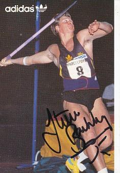 Steve Backley GB  Leichtathletik  Autogrammkarte  original signiert 