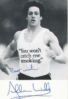 Allen Wells  GB  Leichtathletik  Autogrammkarte  original signiert 
