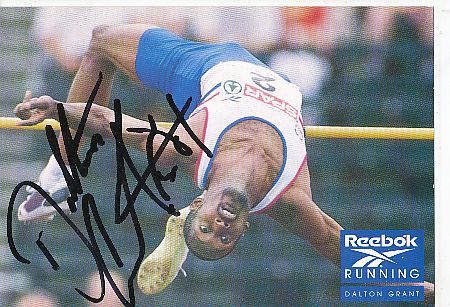 Dalton Grant   GB  Leichtathletik  Autogrammkarte  original signiert 