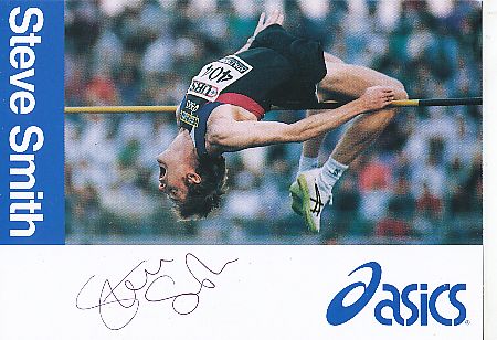 Steve Smith   GB   Leichtathletik  Autogrammkarte  original signiert 