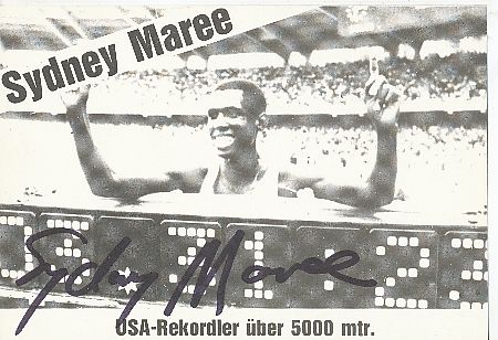 Sydney Maree   USA   Leichtathletik  Autogrammkarte  original signiert 