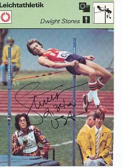 Dwight Stones  USA   Leichtathletik  Autogrammkarte  original signiert 