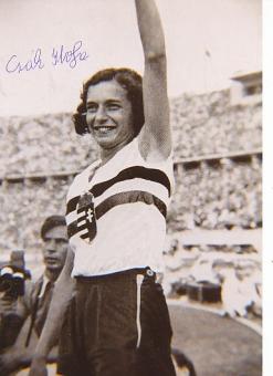 Ibolya Csák † 2006 Ungarn Olympiasiegerin 1936  Leichtathletik  Autogramm Foto  original signiert 
