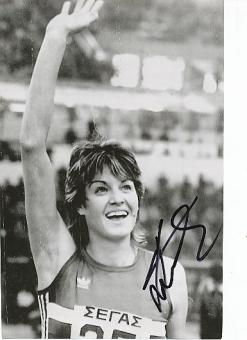 Stefka Kostadinova   Bulgarien  Leichtathletik  Autogramm Foto  original signiert 