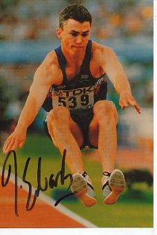 Jonathan Edwards   GB  Leichtathletik  Autogramm Foto  original signiert 