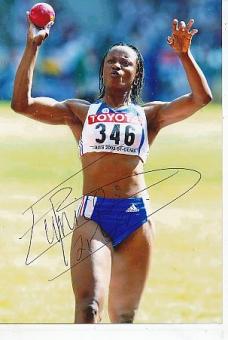 Eunice Barber   Frankreich  Leichtathletik  Autogramm Foto  original signiert 