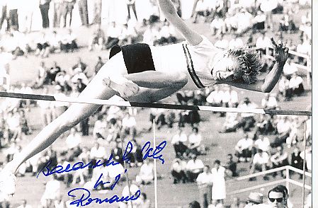 Iolanda Balas † 2016 Rumänien  Leichtathletik  Autogramm Foto  original signiert 