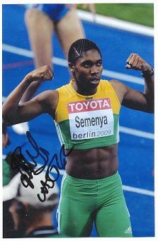 Caster Semenya  RSA    Leichtathletik  Autogramm Foto  original signiert 