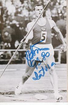 Jānis Lūsis †  2020  Rußland Leichtathletik Olympia    Leichtathletik  Autogramm Foto  original signiert 