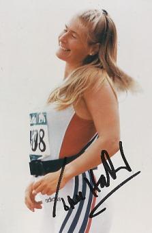 Trine Hattestad  Norwegen   Leichtathletik  Autogramm Foto  original signiert 