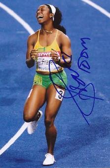 Shelly Ann Fraser Jamaika  Leichtathletik  Autogramm Foto  original signiert 