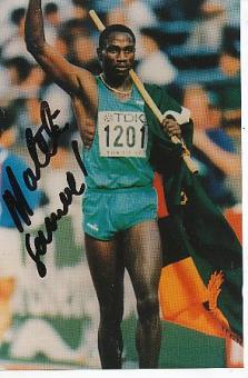 Samuel Matete Sambia   Leichtathletik  Autogramm Foto  original signiert 