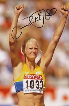 Carolina Klüft   Schweden Leichtathletik  Autogramm Foto  original signiert 
