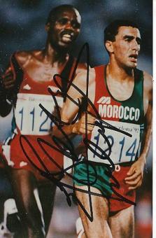 Hicham El Guerrouj   Marokko  Leichtathletik  Autogramm Foto  original signiert 