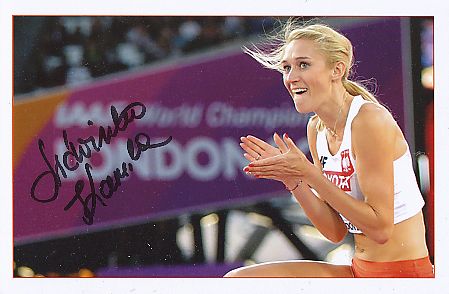 Kamila Licwinko   Polen  Leichtathletik  Autogramm Foto  original signiert 