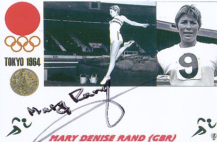 Mary Rand GB  Leichtathletik  Autogramm Foto  original signiert 