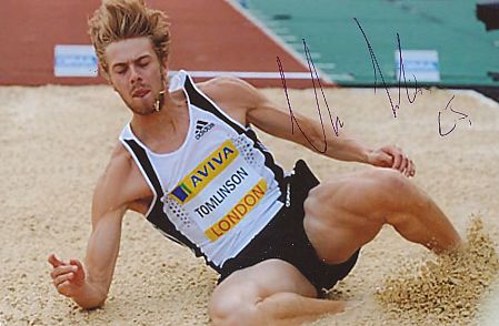 Christopher Tomlinson   GB  Leichtathletik  Autogramm Foto  original signiert 
