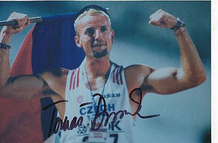 Tomas Dvorak  Tschechien   Leichtathletik  Autogramm Foto  original signiert 