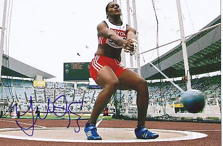 Yipsi Moreno  Kuba  Leichtathletik  Autogramm Foto  original signiert 