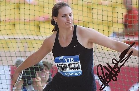 Melina Robert Michon Frankreich  Leichtathletik  Autogramm Foto  original signiert 