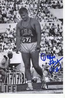 Dallas Long  USA Olympiasieger 1964  Leichtathletik  Autogramm Foto  original signiert 