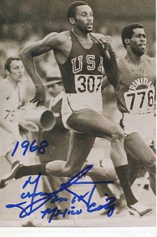 Tommie Smith  USA  Gold Olympia 1968 Black Power  Leichtathletik  Autogramm Foto  original signiert 