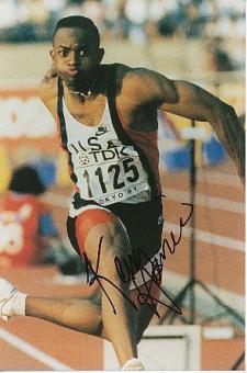 Kenny Harrison   USA  Leichtathletik  Autogramm Foto  original signiert 