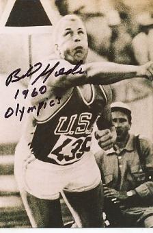 Bill Nieder † 2022 USA Olympiasieger 1960  Leichtathletik  Autogramm Foto  original signiert 