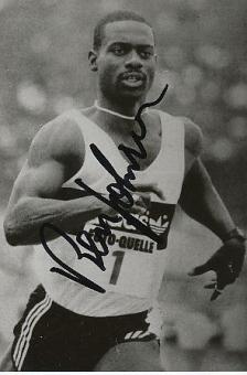 Ben Johnson  Kanada   Leichtathletik  Autogramm Foto  original signiert 