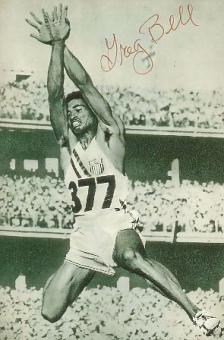 Greg Bell USA Olympiasieger 1956  Leichtathletik  Autogramm Foto  original signiert 