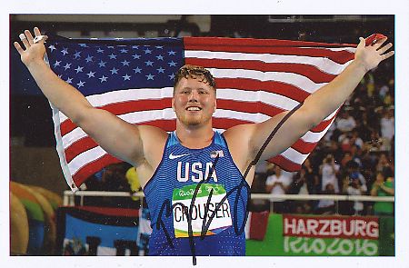 Ryan Crouser  USA  Leichtathletik  Autogramm Foto  original signiert 