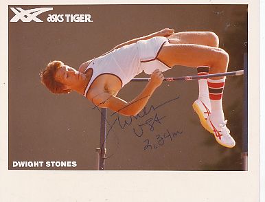 Dwight Stones USA  Leichtathletik  Autogramm Foto  original signiert 