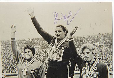 Tamara Press † 2021  Rußland  Leichtathletik  Autogramm Foto  original signiert 