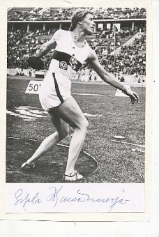 Gisela Mauermayer † 1995 Olympiasiegerin 1936   Leichtathletik  Autogramm Foto  original signiert 