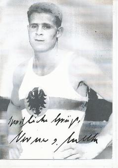 Werner von Moltke † 2019   Leichtathletik  Autogrammkarte  original signiert 
