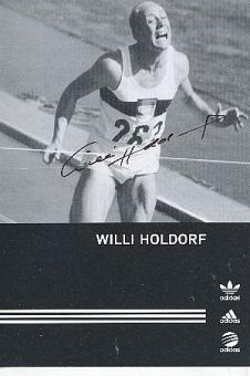 Willi Holdorf † 2020  Leichtathletik  Autogrammkarte  original signiert 