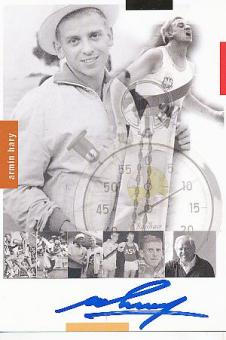 Armin Hary  Leichtathletik  Autogrammkarte  original signiert 