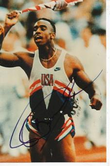 Jon Drummond   USA  Leichtathletik  Autogramm Foto  original signiert 
