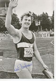 Lutz Dombrowski   DDR  Leichtathletik  Autogrammkarte  original signiert 
