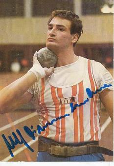 Ulf Timmermann   DDR  Leichtathletik  Autogrammkarte  original signiert 