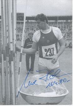 Uwe Hohn   DDR  Leichtathletik  Autogrammkarte  original signiert 