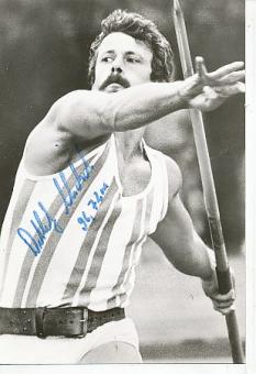 Detlef Michel   DDR  Leichtathletik  Autogrammkarte  original signiert 