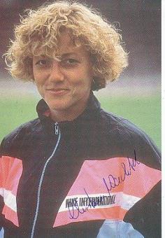 Christine Wachtel  DDR   Leichtathletik  Autogrammkarte  original signiert 